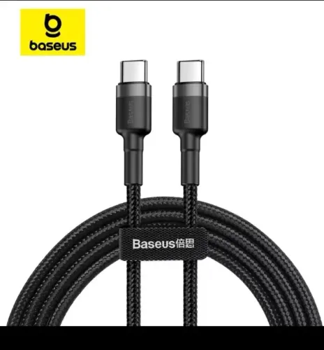 Baseus cabo usb-c para usb-c 60w