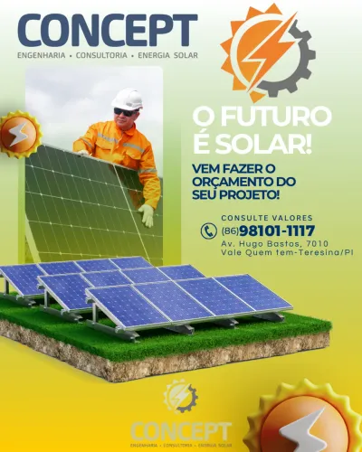 Energia solar é com a CONCEPT!