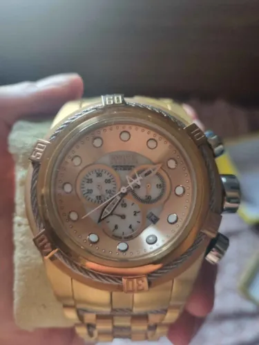 Invicta Bolt Zeus Dourado Swiss Made Original (Model 12758) Completo