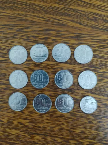 Conjunto de 12 Moedas Cruzeiros