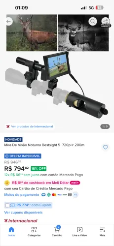 Visão noturna para luneta!!!