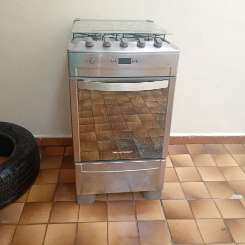 Fogão Brastemp 4 Bocas Inox - Usado, Funcionando Tudo