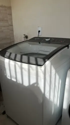 Máquina Brastemp 17kg + Cesto Inox com 12 programas