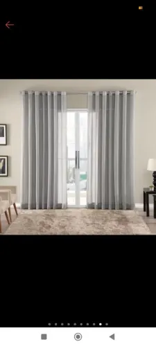 Cortina Premium de poliéster 6,00 X 2,5 cor cinza