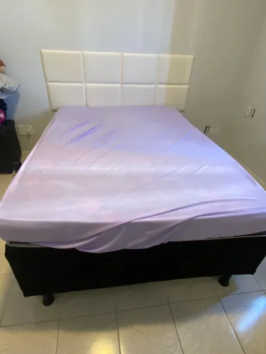 cama base e colchão novos