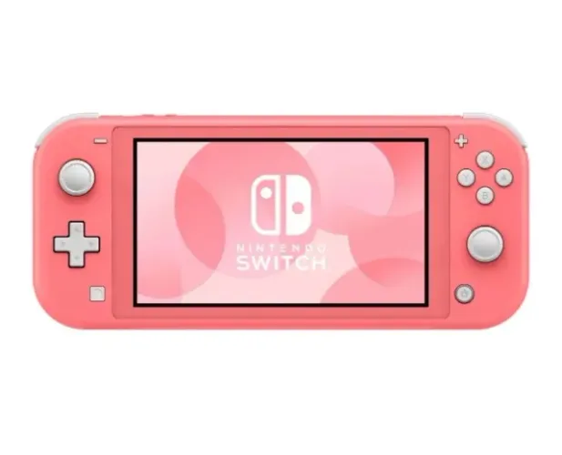 Nintendo Switch Lite Coral com Capa + 3 Jogos Físicos do Mario