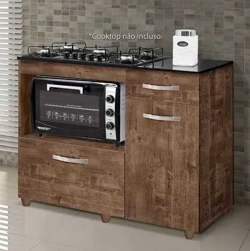 BALCÃO P/ COOKTOP 5 BOCAS VIOLETA Entregamos DF e Entorno