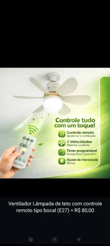 Ventilador com controle 