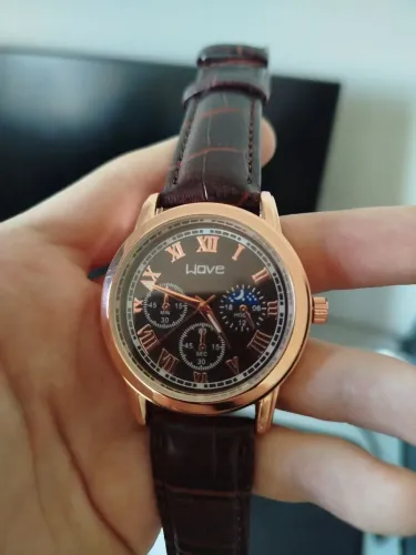 Relógio Social Wove (Pulseira de Couro Marrom)