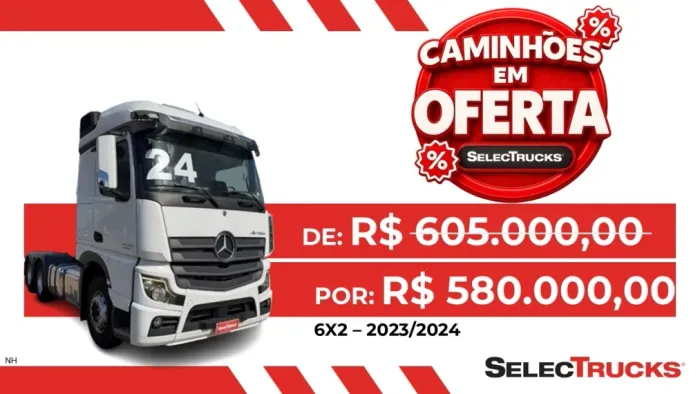 Mercedes-Benz Actros 2548 LS 6x2 | Selectrucks.