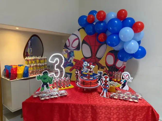 Kit Decoração Spidey e seus amigos homem aranha