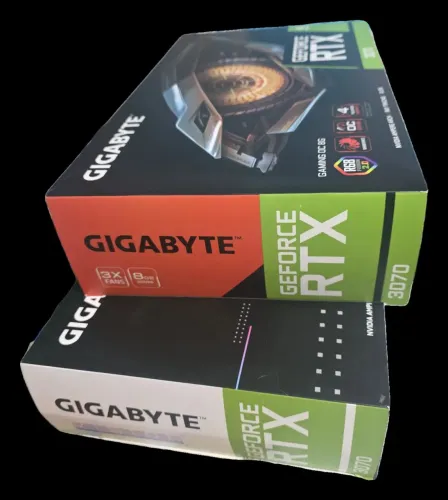 PAR 2x RTX 3070 Gigabyte Vision + OC, 16GB de VRAM