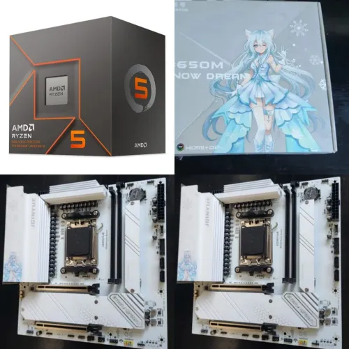 Ryzen 5 8500 G placa mãe B650 M novos parcelo até 12 x estudo troca 