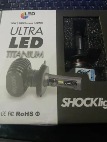 Led ultra led h7 shocklight nova na caixa garantia instalado