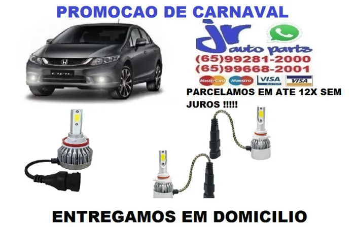 Ultra LED (Baixa)Honda Civic 6000K 12V 24V