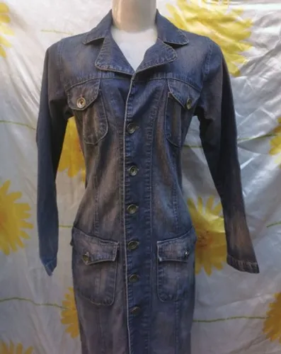 Sobretudo jeans palucci tam p