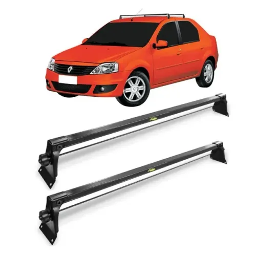 Rack Teto Renault Logan 2014 à 2022 - Preto Material Aço - VP 983
