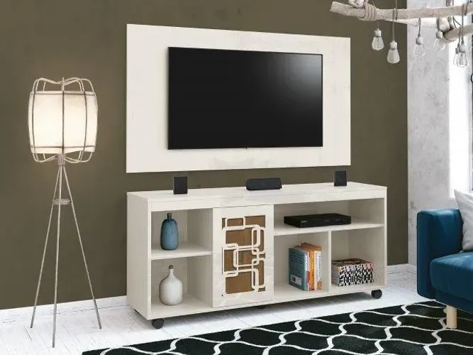 Conjunto Promocional Rack + Painel Laila ! Frete e Montagem Grátis