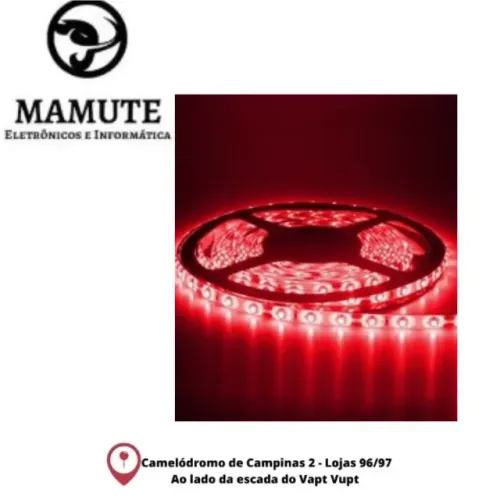 Fita Led Vermelha 5M - 12V