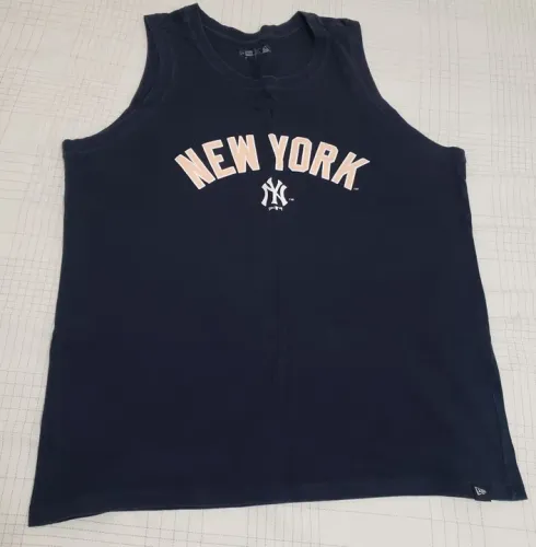 Camiseta Regata Azul do New York Yankees da New Era - Tamanho M