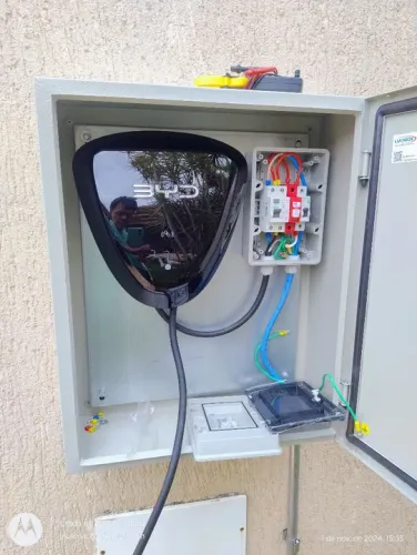 Kit instalação Wallbox ao tempo (Nova caixa maior)