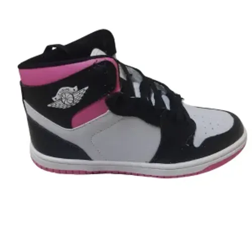 Tênis Adulto Fem | Marca It Shoes | Modelo Sneakers Cano Alto | N°39 | Cor Preto/vermelho