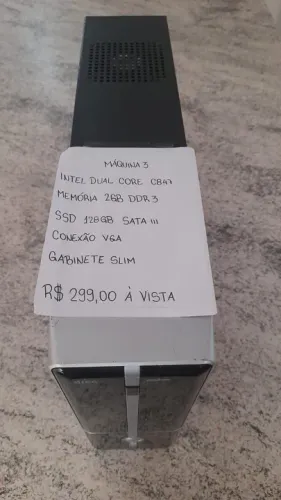 Computador Intel Dual Core C847 2GB e SSD 128GB Slim