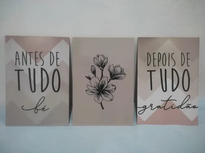 Kit quadros decorativos em MDF 12