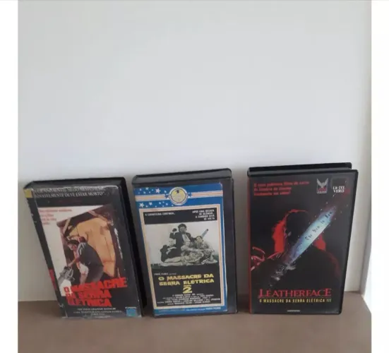 Trilogia em Fitas Vhs O Massacre da Serra Elétrica - Raridade