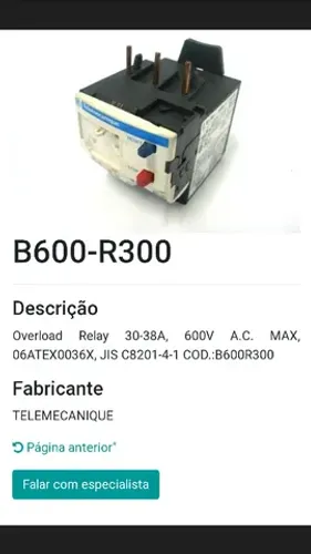 Contatora B600-R300 nova
