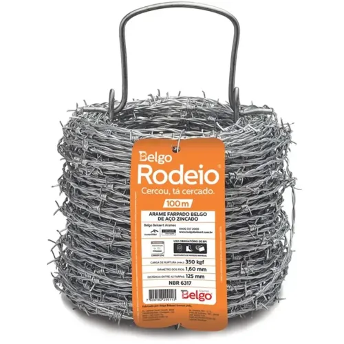 Arame Farpado Belgo Rodeio 100m