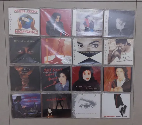 Cd single Michael Jackson Coleção 16 cds