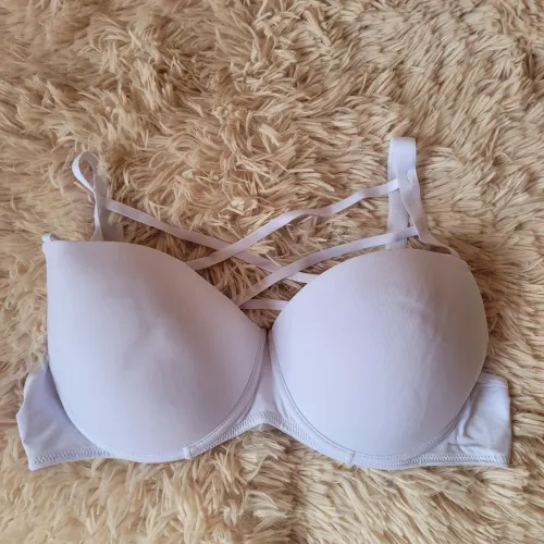 Sutiã lingerie branco tiras Demillus tamanho 50