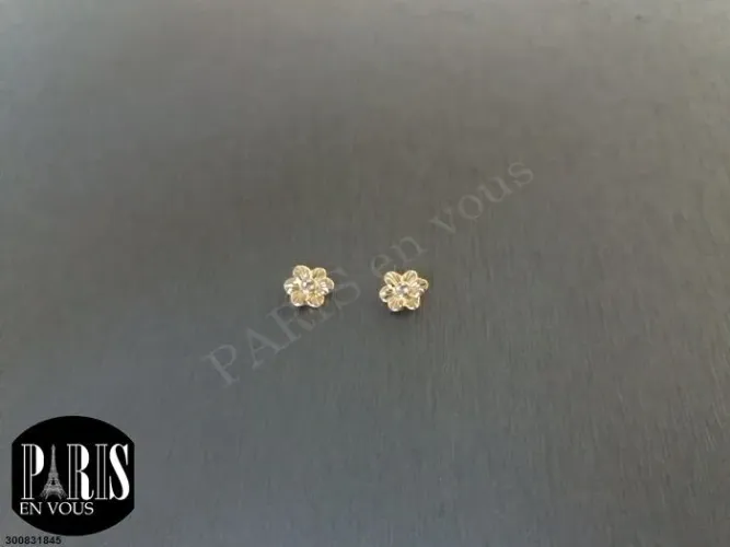 Brincos Flor com Detalhes