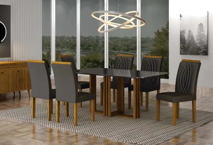Mesa de Jantar com 6 Cadeiras