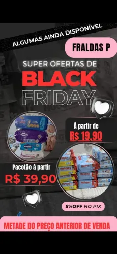Fraldas P na Black