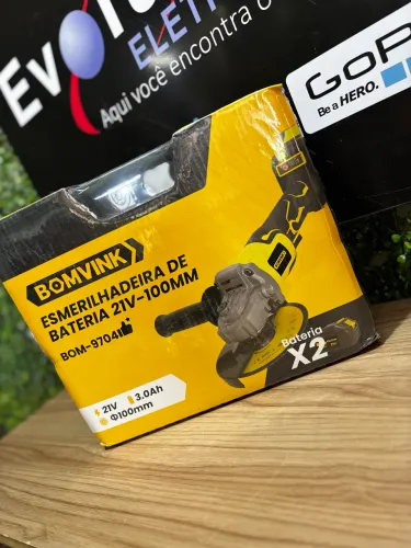 Esmerilhadeira de Bateria 21V - 100MM BOMVINK BOM-9704