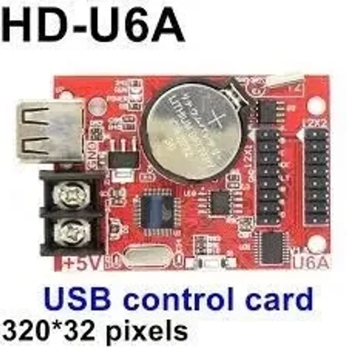 Placa Controladora Hd-u6a Painel Letreiro De Led 32*320 Placa Mae Letreiro