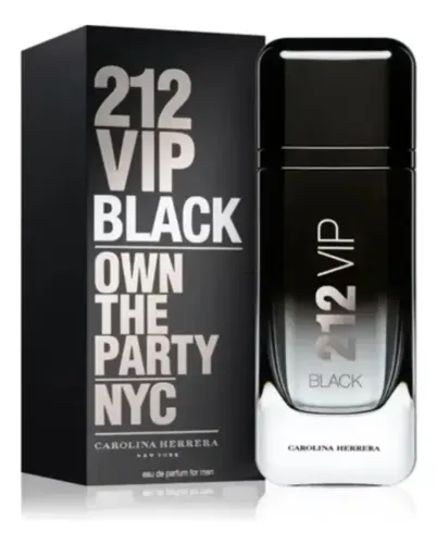 Perfume 212 Vip Black Carolina Herrera EDP 100ml Original e Lacrado