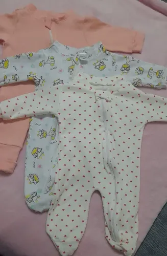 3 Macacões Vira Pé e Sem Pezinho Com Zíper