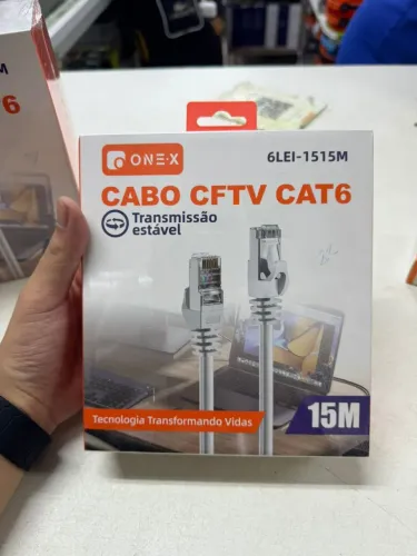 Cabo de rede CFTV cat6 15metros