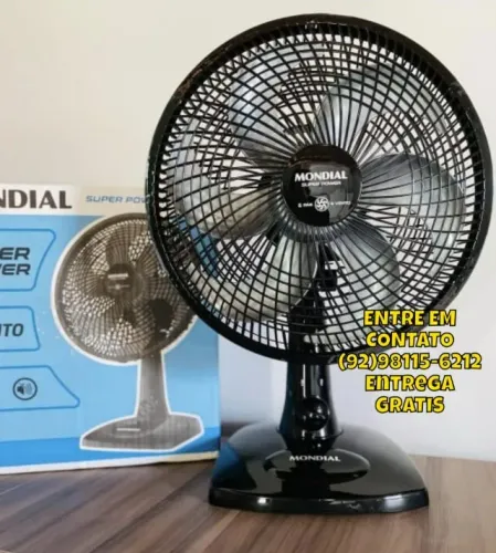 Ventilador de Mesa MONDIAL 110V, 30cm, 6 pás, Super Power - VSP-30-B