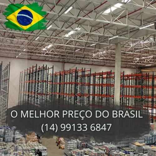 Porta palete estante de aço para galpão de armazenagem