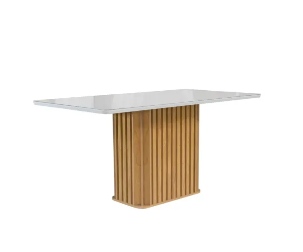 Mesa de Jantar Moderna com Base Ripado 1,70x90 p554