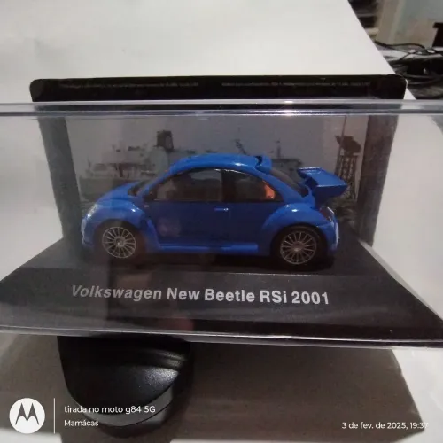Coleção VW, New Beetle novo com fascículo.