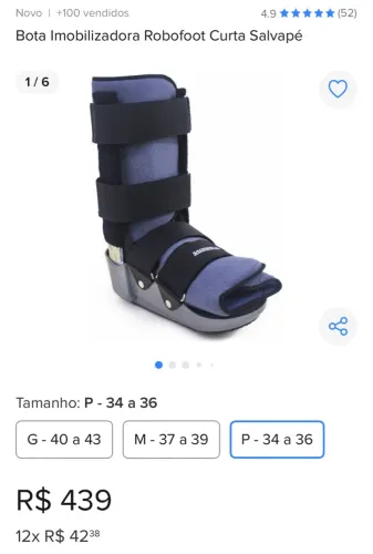 Bota Imobilizadora Nova