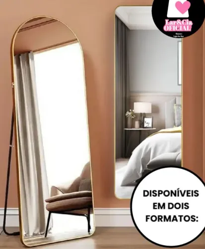 Espelho blogueira <br>Linha luxo <br>Medida 1.47x 43 <br>$ 130.00 ?
