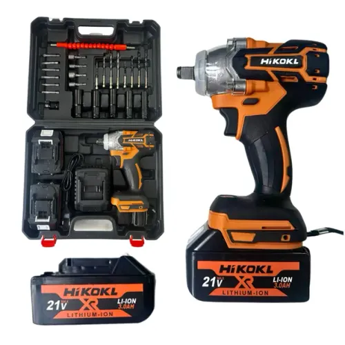 Parafusadeira Chave De Impacto 21v Com Maleta 2 Baterias