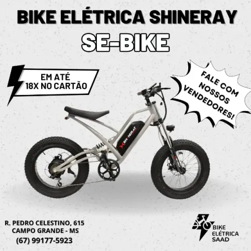 Bike Elétrica SE-BIKE Shineray - melhores preços e condições