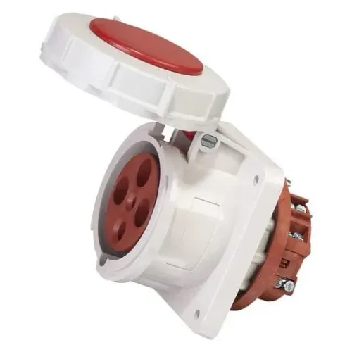 TOMADA IND EMBUTIR TEW-63P4H9E57 63A 4 Polos 9h 200-250 Vca/cc